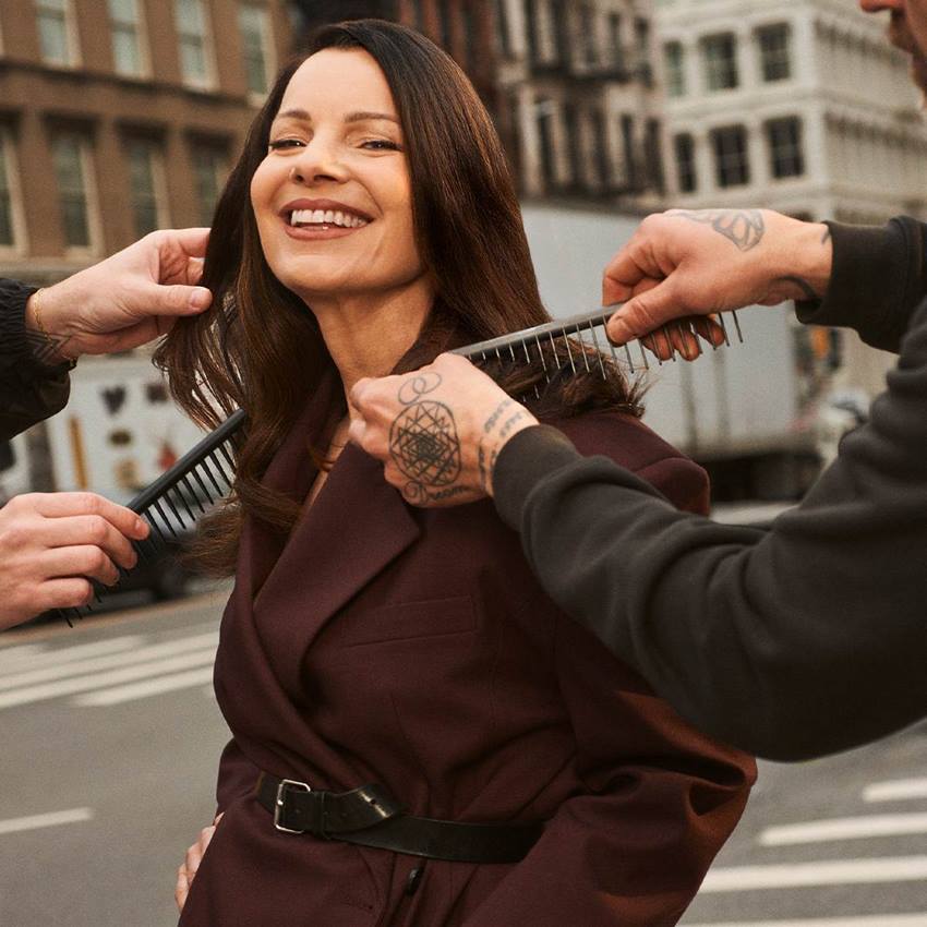 Tinte color de cabello brunette