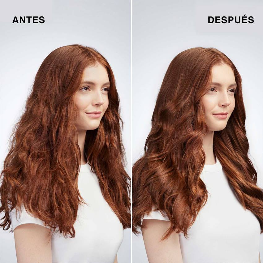 Mujer con ondas en el cabello