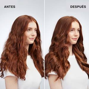 Mujer con ondas en el cabello