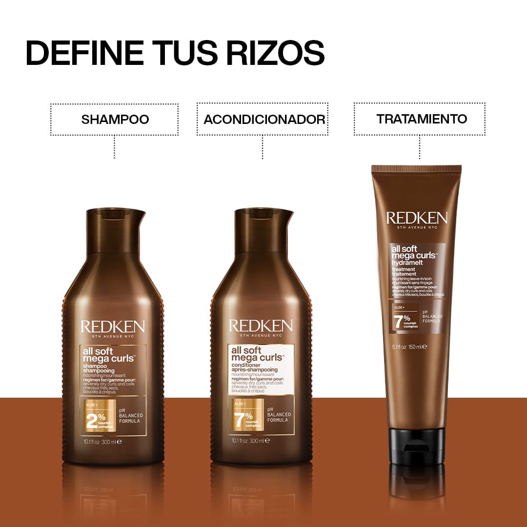 Rutina Hidratante para Cabello Rizado y seco All Soft Mega Curls