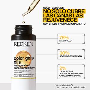 Tinte para cabello canoso Color Gels Oils