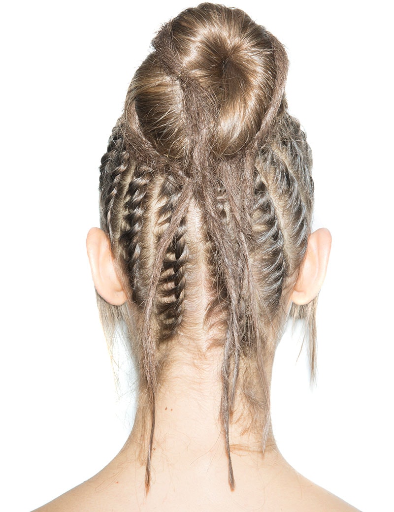 High Bun with braids