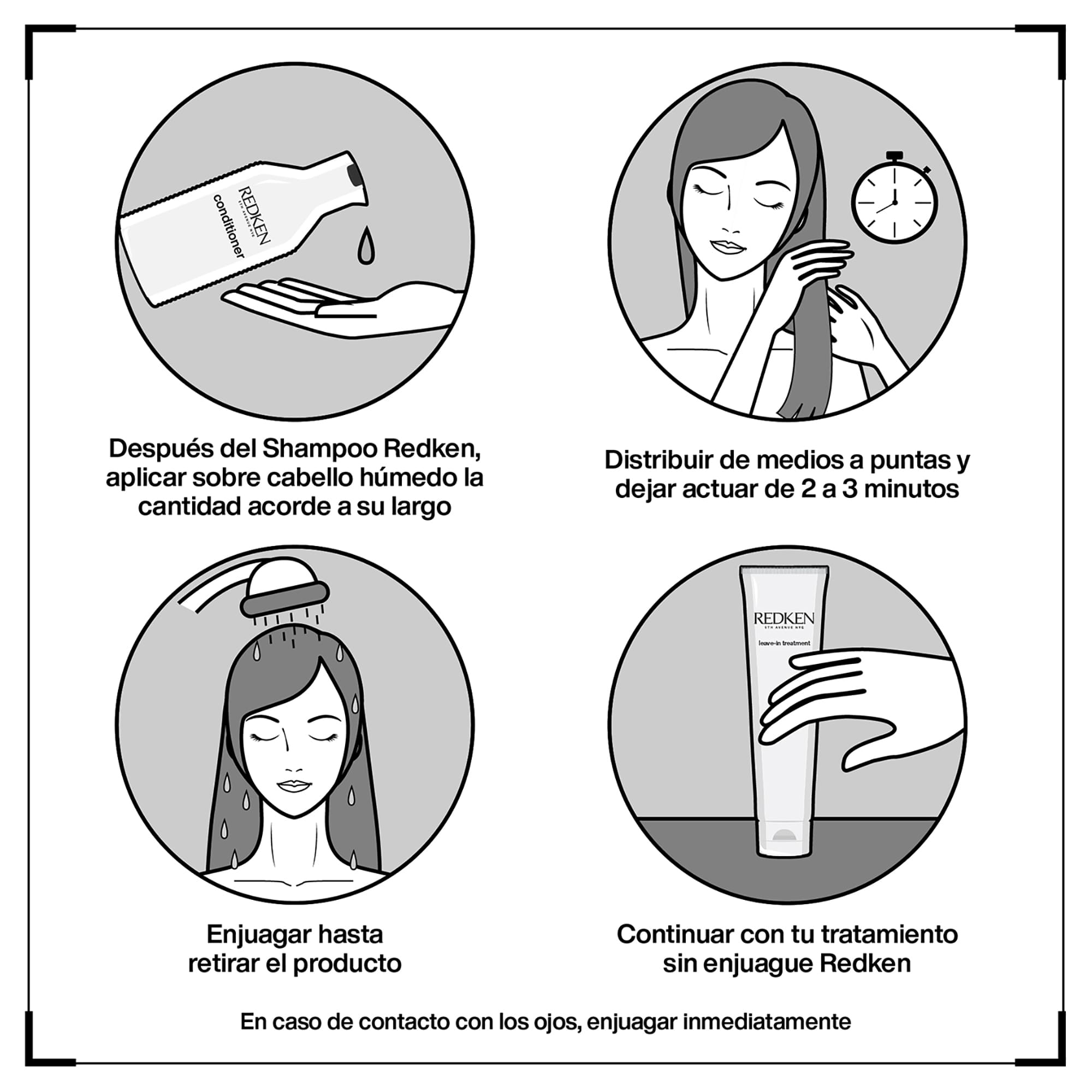 Modo de uso Acondicionador para Cabello con Frizz Frizz Dismiss