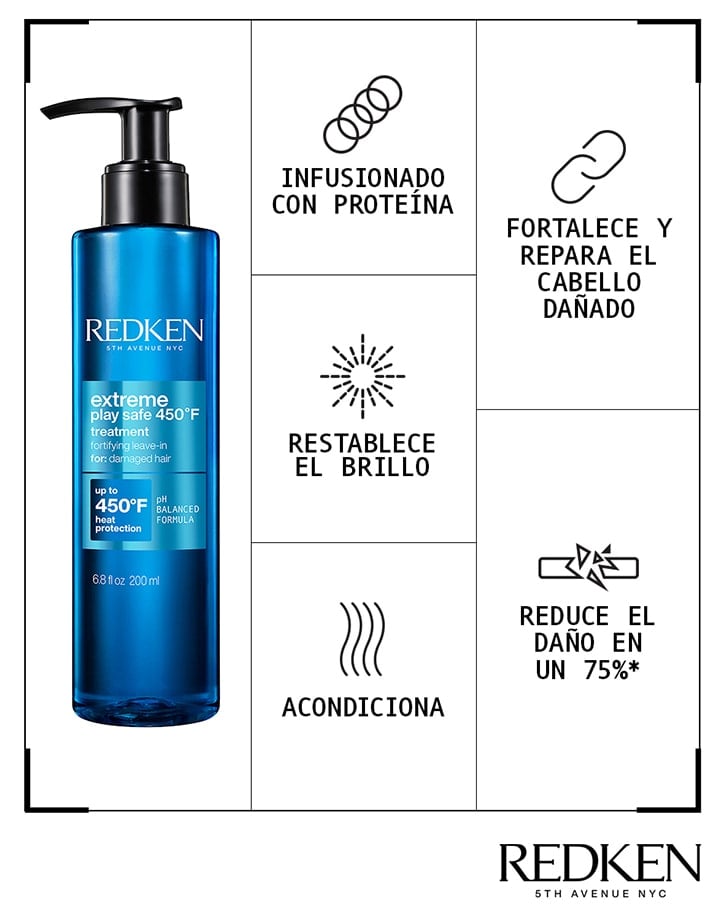 Tratamiento Termo protector y Reparador para Cabello Dañado Extreme