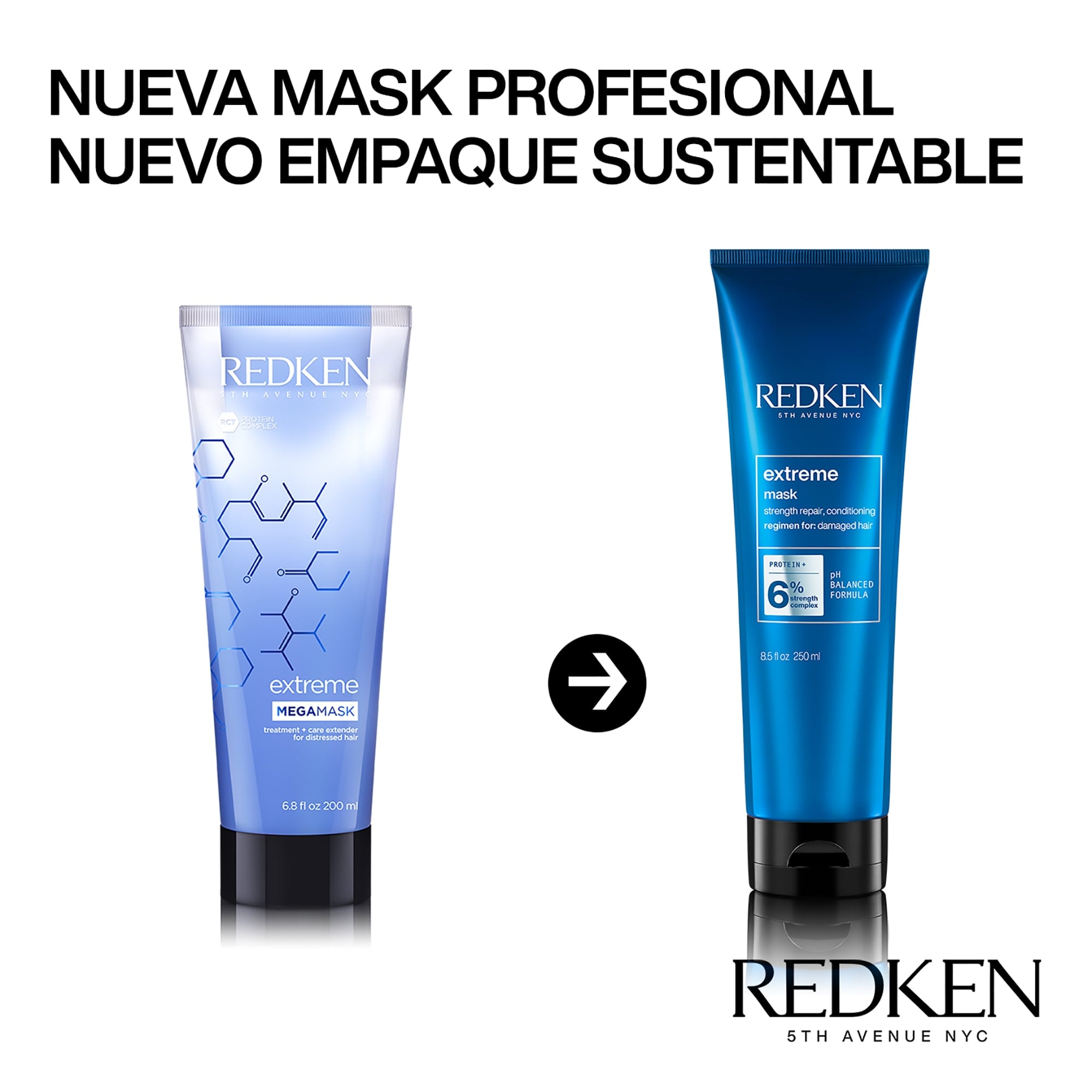 Renovación Mascarilla Fortificante para Cabello Dañado Extreme