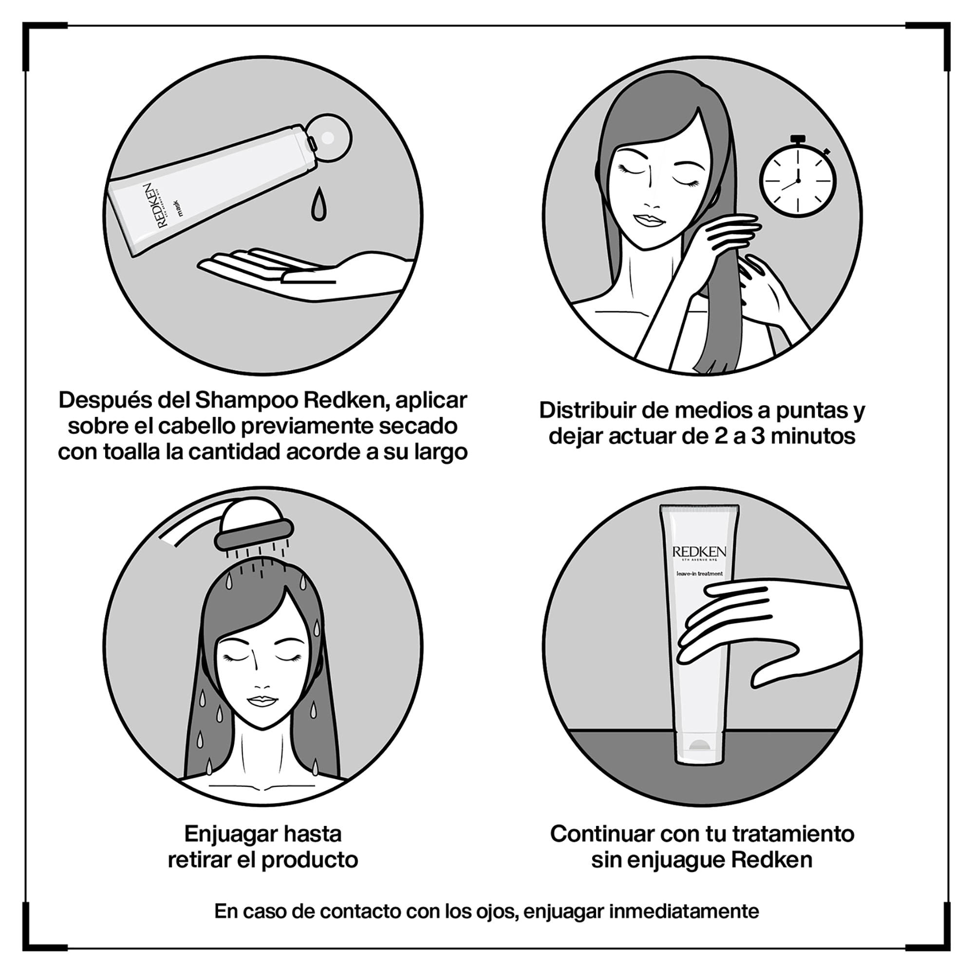 Modo de Uso Mascarilla Fortificante para Cabello Dañado Extremec